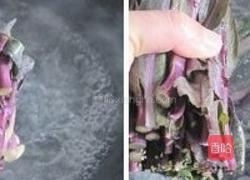鲜嫩红菜苔的做法图解2