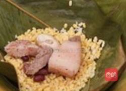 果蒸与咸肉粽子的做法图解12