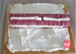 桃花手绘蛋糕卷的做法图解16