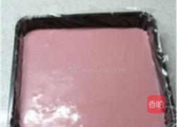 桃花手绘蛋糕卷的做法图解5
