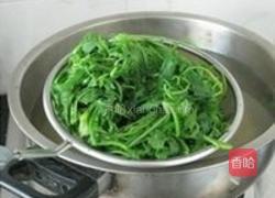 鸡汁荠菜百叶包的做法图解2