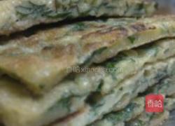 有一种美味叫做枸杞叶鸡蛋煎饼的做法图解1