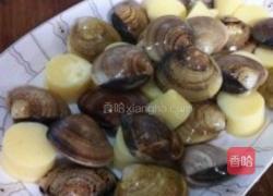 鸡蛋豆腐蒸文蛤的做法图解3