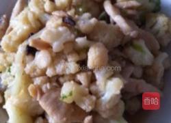 鸡肉炒菜花的做法图解4