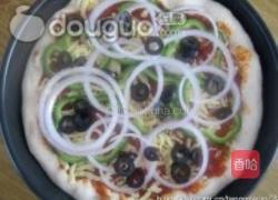金枪鱼大虾比萨的做法图解16
