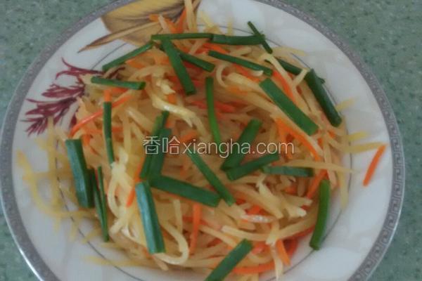 土豆丝胡萝卜丝炒蛋 NjAwX2MyXzQwMA