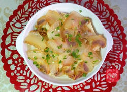 咸肉蒸黄泥拱的做法图解5