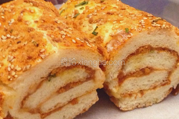 自制肉松面包卷的做法 菜谱 香哈网