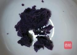 黑芝麻紫薯饼干的做法图解2