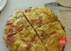 焗培根土豆鸡蛋煎饼的做法图解6