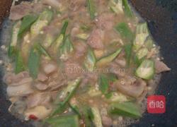 秋葵炒肉的做法图解5