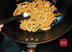 香干米虾炒粉条的做法图解6