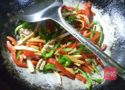 里脊肉香干炒双椒的做法图解11