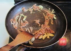 韭菜香干炒肉丝的做法图解4