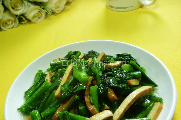 香干炒油菜蕻