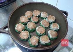 豆角酿鲮鱼肉的做法图解9