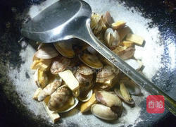 香干炒花蛤的做法图解10