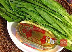 豆鼓鲮鱼油麦菜的做法图解1