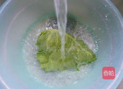 香干牛心菜炒米粉的做法图解3