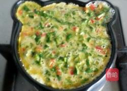 香菜辣椒鸡蛋饼的做法图解3