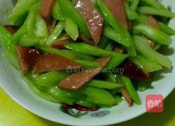 西芹炒火腿的做法图解6