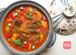 咖哩牛肉粉丝煲的做法图解16