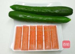 芥末蟹肉瓜丝的做法图解1