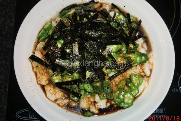 山药秋葵冷豆腐