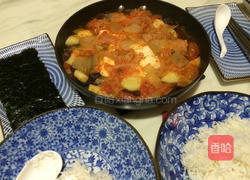 蔬菜泡菜锅的做法图解3