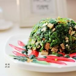 菠菜拌香干的做法[图]