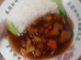 香菇鸡块盖饭