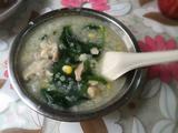 营养菠菜瑶柱瘦肉粥