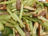 香干芹菜肉丝