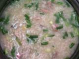 猪肝，粉肠粥
