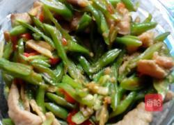 四季豆炒肉片的做法图解3