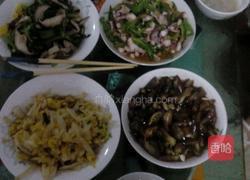 四个菜（香菇青菜.蒸茄子，娃娃菜.青椒炒八爪鱼）的做法图解6