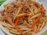 肉丝炒茭白