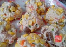 虾仁豆腐饼的做法图解4