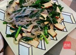 韭菜香干炒粉条的做法图解4