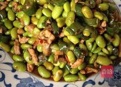 酱烧毛豆肉丝的做法图解6
