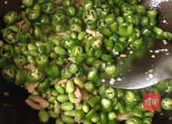 雪菜毛豆肉丝的做法图解4