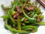 青椒炒肉丝