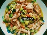 黄瓜炒肉片