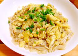 金针菇炒鸡蛋