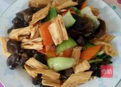 清炒素食菜的做法图解8