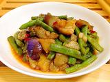 蚝油茄子烧豆角