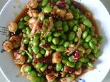 毛豆炒虾仁