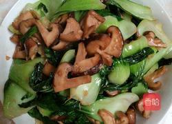 冬菇炒油菜的做法图解9