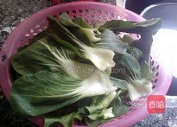 冬菇炒油菜的做法图解1