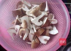 冬菇炒油菜的做法图解2